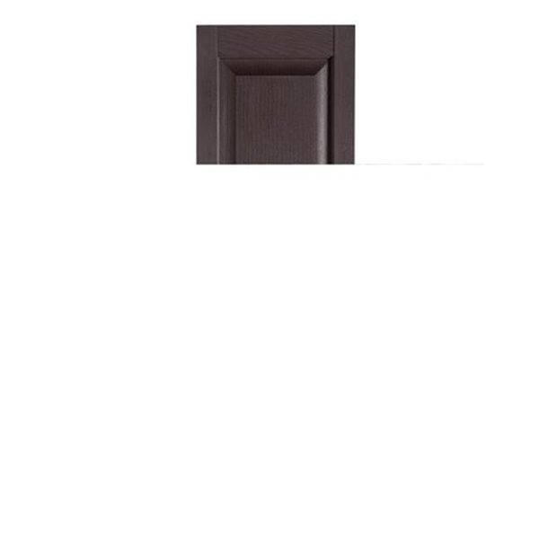 Mr Mxyzptlk Perfect Shutters IR521547025 Premier Raised Panel Exterior Decorative Shutters; Sienna Brown - 15 x 47 in. IR521547025